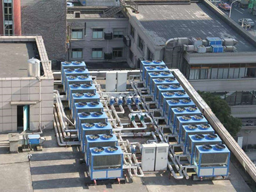 樓頂風冷熱泵機組噪音大怎么辦？